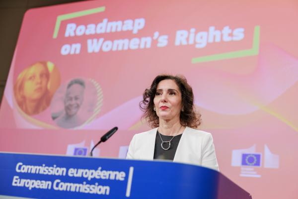 Press conference of Hadja Lahbib, European Commissioner for Equality, and European Commissioner for Preparedness and Crisis Management on the Roadmap for Women’s Rights